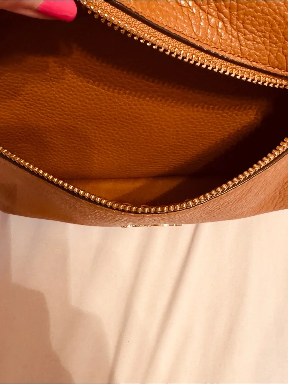 Coach Charlie medium size pebble leather backpack.